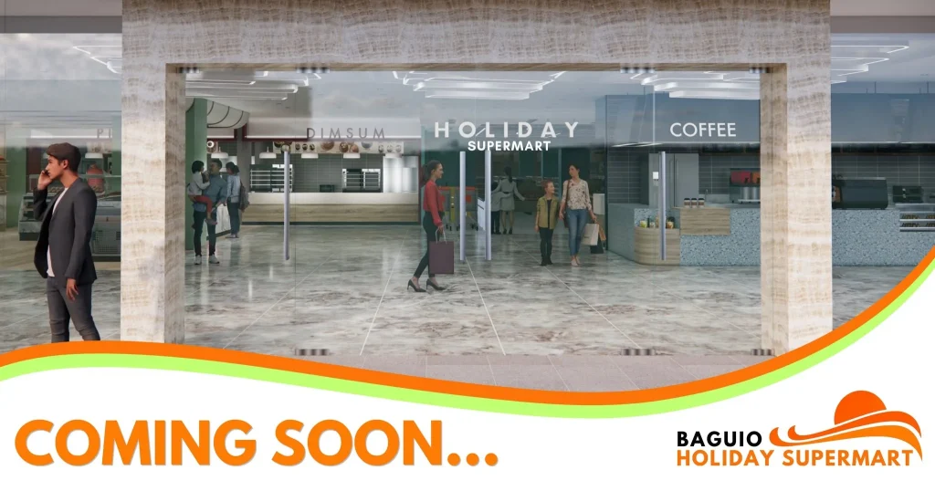 Holiday Supermart entrance — supplied architectural concept