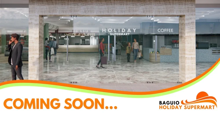 Holiday Supermart entrance — supplied architectural concept